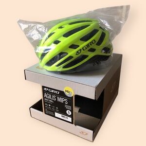 Giro Agilis MIPS Cycling Helmet NEW in Box Adult Small Highlight Yellow Bicycle